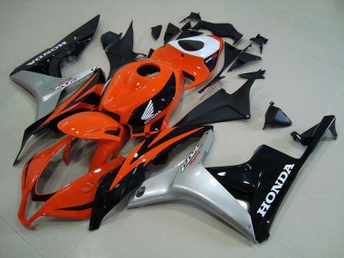 Kits Carenatura Iniezione Honda CBR 600 RR 2007-2008 - Arancia Argento Nero