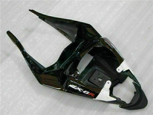 Kits Carenatura Iniezione Kawasaki ZX6R 2009-2012 - Nero Bianco 3M Touch4 Kits Carenatura Iniezione Kawasaki ZX6R 2009-2012 - Nero Bianco 3M Touch4