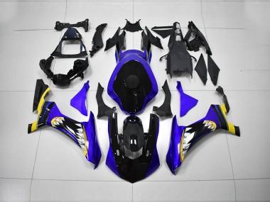 Kits Carenatura Iniezione Yamaha R1 2015-2019 - Blu Nero