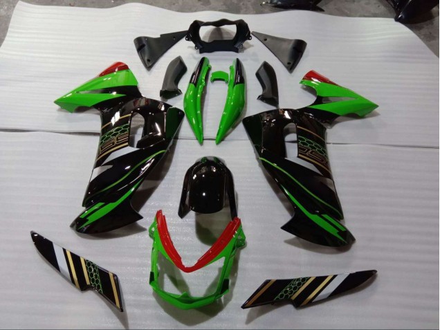 Kits Carene Completa Kawasaki EX650 2006-2008 - Verde Nero Kits Carene Completa Kawasaki EX650 2006-2008 - Verde Nero