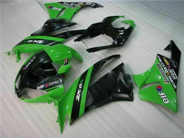 Kits Carene Completa Kawasaki ZX6R 2009-2012 - Nero Verde Kits Carene Completa Kawasaki ZX6R 2009-2012 - Nero Verde