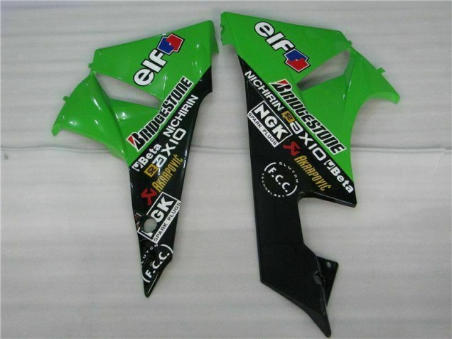 Kits Carene Completa Kawasaki ZX6R 2009-2012 - Nero Verde Kits Carene Completa Kawasaki ZX6R 2009-2012 - Nero Verde