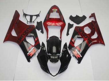 Kits Carene Completa Suzuki GSXR 1000 K3 2003-2004 - Nero Rosso
