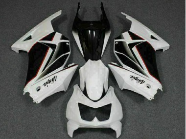 Kits Carene & Plastica Kawasaki EX250 2008-2012 - Bianco Nero Ninja