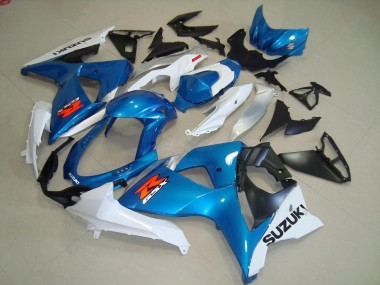 Kits Carene & Plastica Suzuki GSXR 1000 K9 2009-2016 - Blu & Bianco Stile OEM