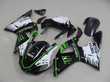 Kits Carene Yamaha R1 2000-2001 - Nero Bianco Verde Monster