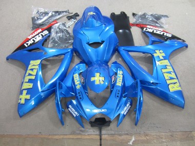 Plastica Suzuki GSXR 750 K6 2006-2007 - Blu Giallo Rizla