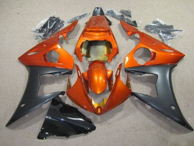 Plastica Yamaha R6 2003-2005 - Arancia Nero